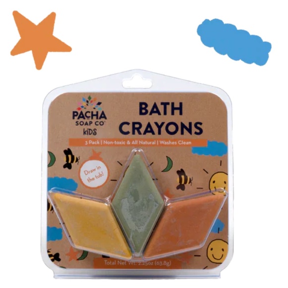 Pacha Co. Kids Natural Bath Bombs, Fluff, and Crayons - Picture 5 of 7